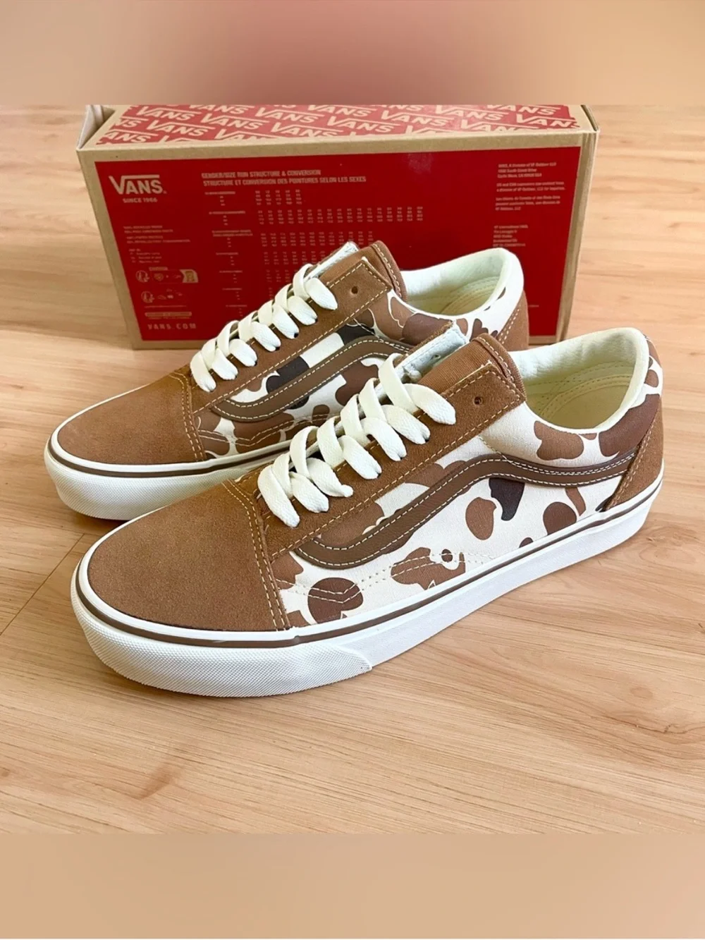 Vans Old Skool Duck Camo Brown Women 10.0 US Mens 8.5US